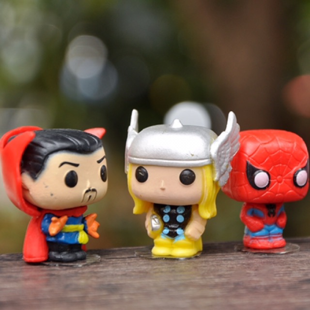 Mô hình hỗn hợp chibi funko Marvel siêu nhỏ