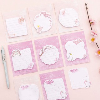 Sổ note cô gái hoa anh đào N51 sổ note cute sổ note dễ thương