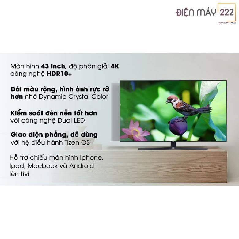 [Freeship HN] Smart Tivi Samsung 4K 43 inch UA43TU8500 Mới 2020 chính hãng | BigBuy360 - bigbuy360.vn