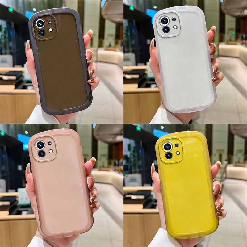 Ốp Điện Thoại Silicon Màu Macaron Cho Xiaomi Mi 12 11 Lite 5G NE 12T 11T Pro