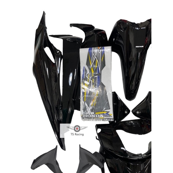 Dàn áo wave RSX100 màu đen - tặng team 3 lớp