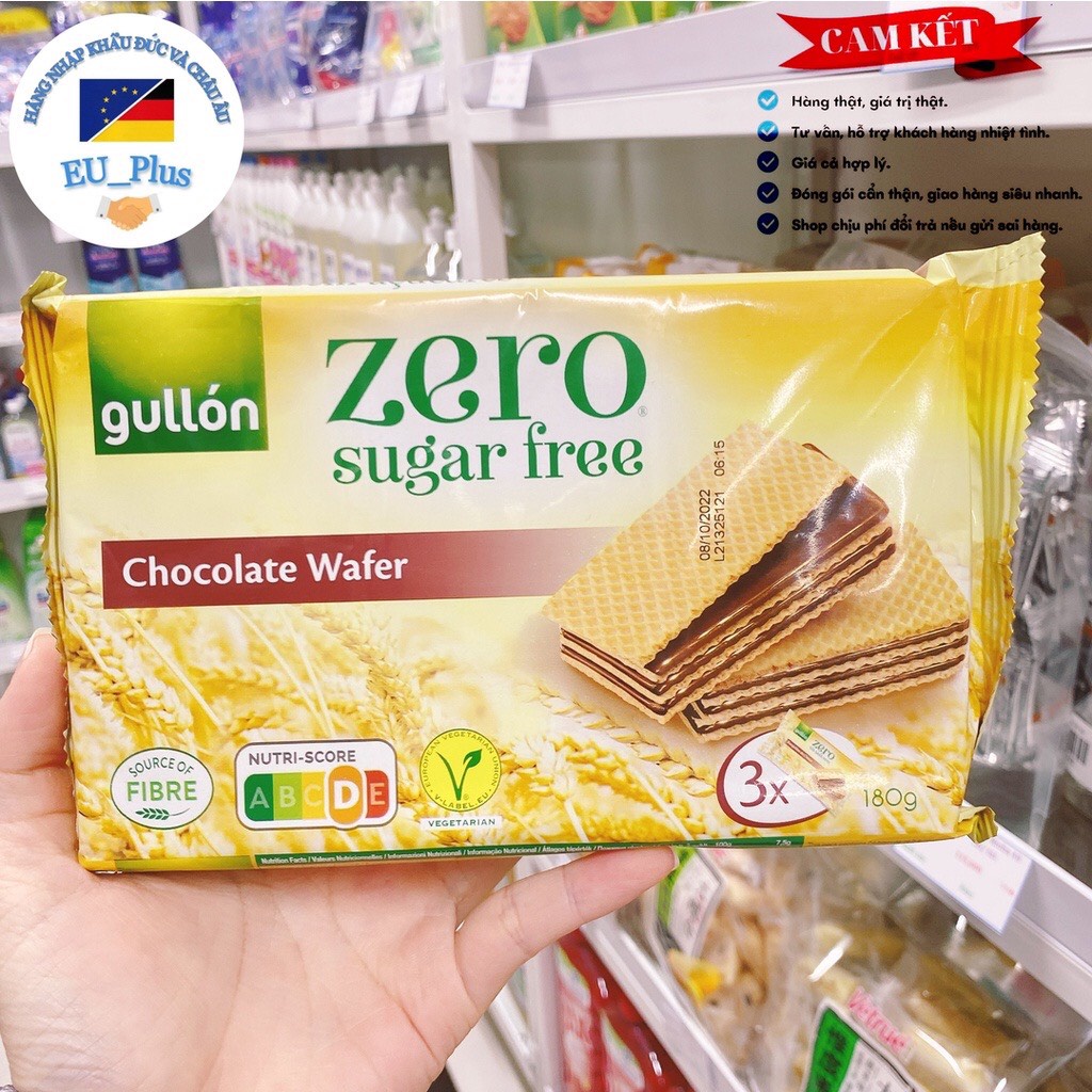 Bánh xốp Gullon Vani ăn kiêng không đường 180g - Mẫu mới