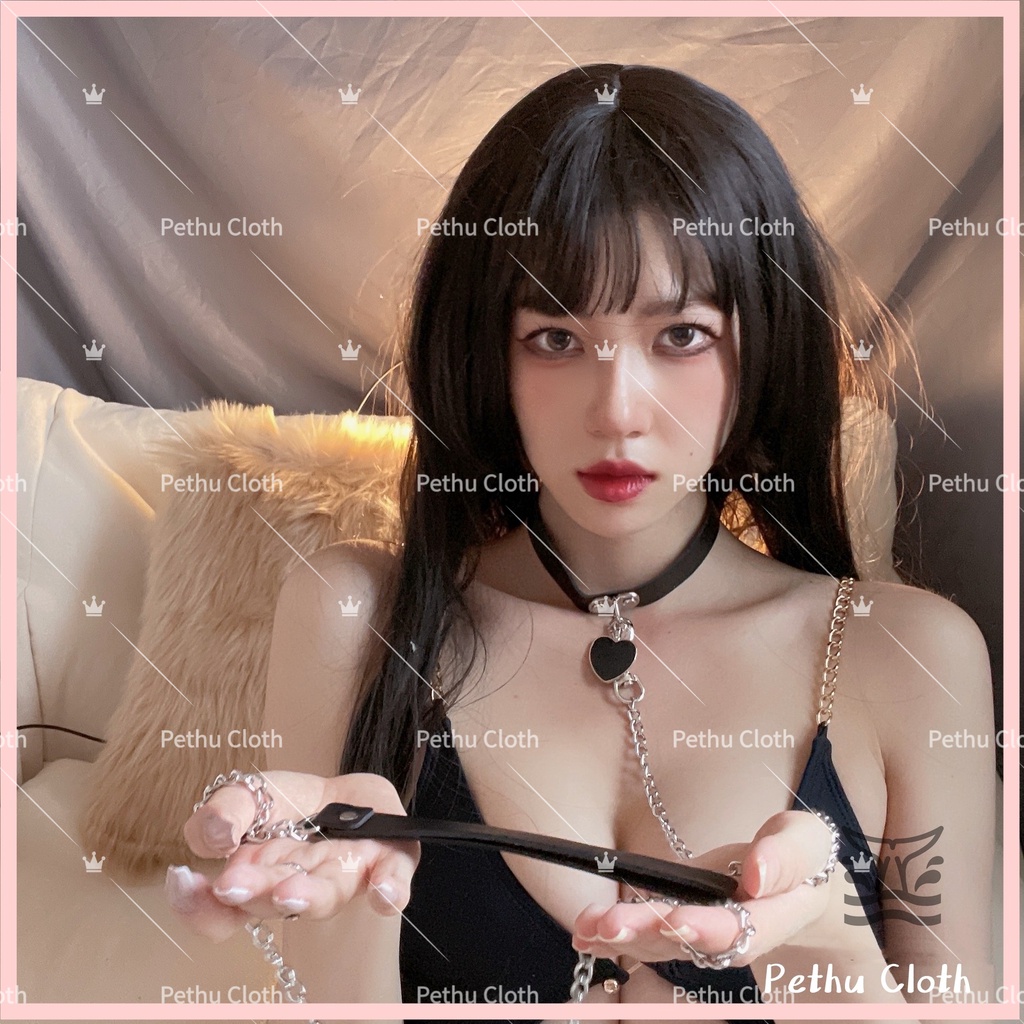 Vòng Cổ kèm Dây Xích Sexy----Có thể kết hợp với bất kì váy ngủ nào của shop--OldGL