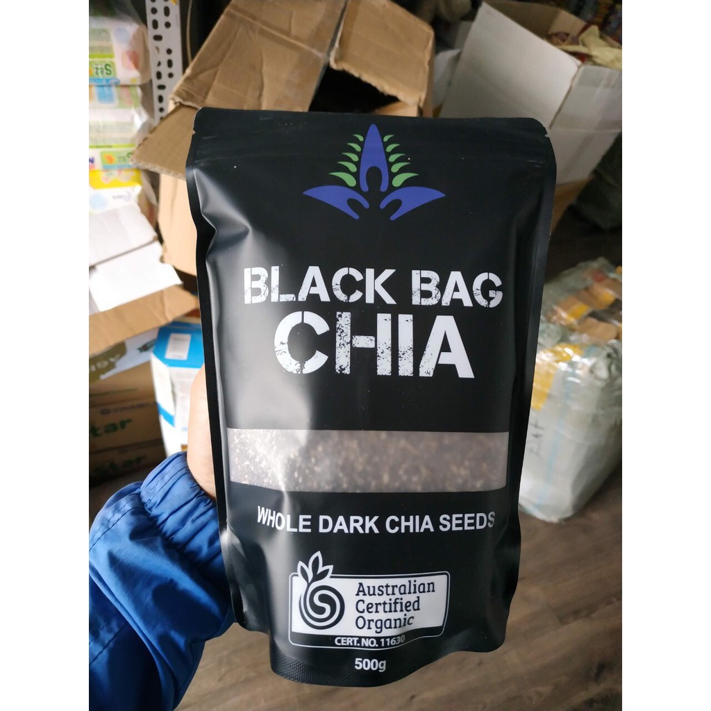 Combo 1 Hạt Chia Đen Úc 0.5kg 1 Chia Seed Tím 250g