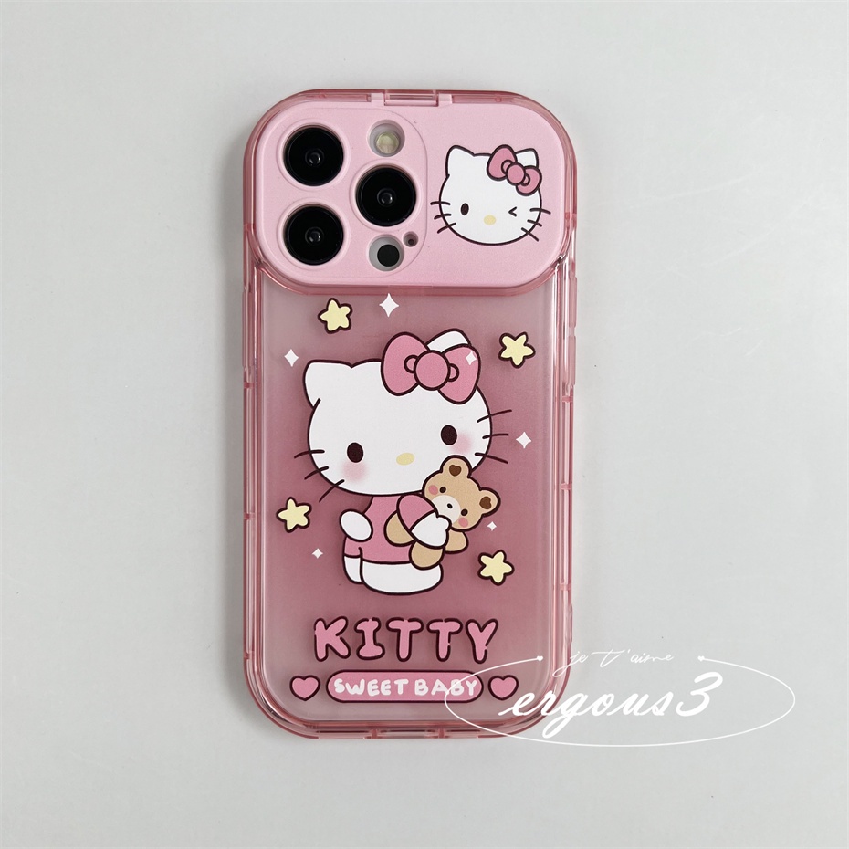Ốp Điện Thoại Mềm Họa Tiết Mèo Kitty Cho iPhone 13 12 11 Pro Max X XR Xs Max