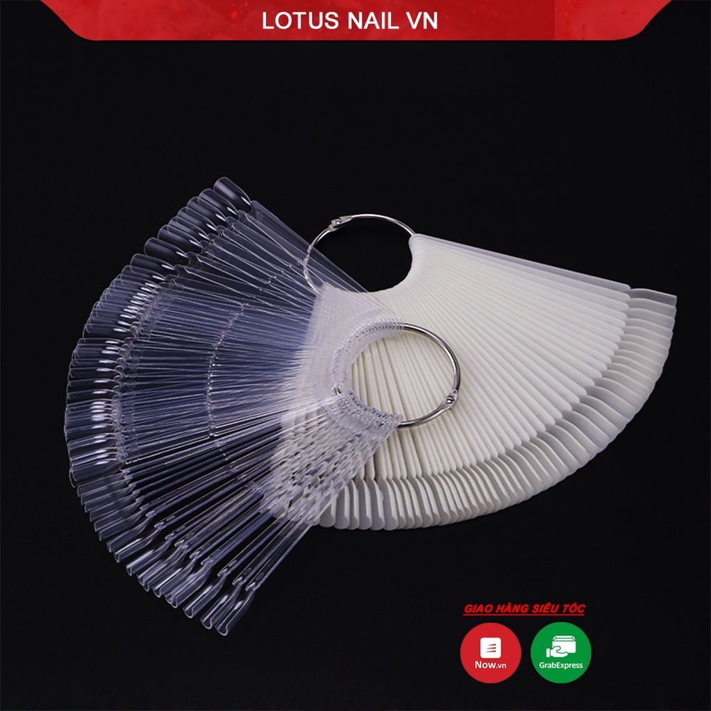 Que móng vuông làm mẫu nail, học nail túi 50 que