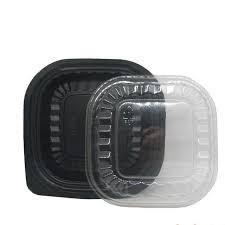 (Thùng 600 cái) Hộp đế đen đựng bánh HT17, HT12 (có nắp)