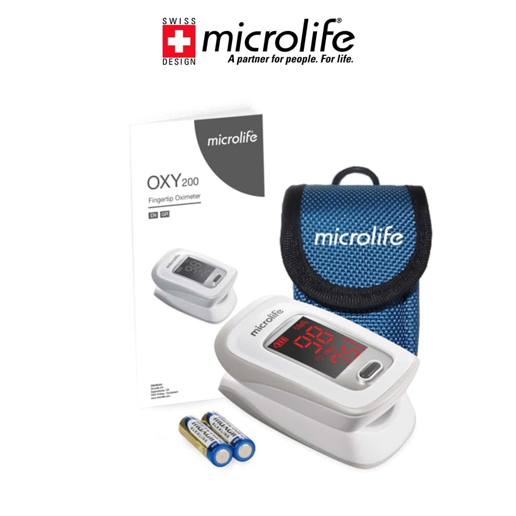 Máy đo nồng độ oxi trong máu microlife oxy200 | Thương Hiệu Thụy Sỹ - Bảo Hành 24 Tháng