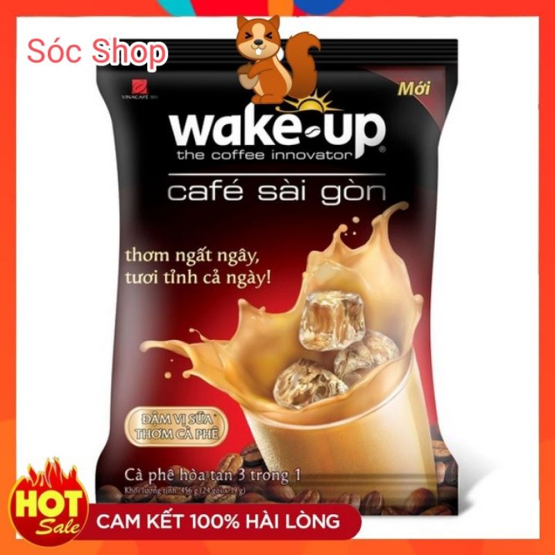 Cà Phê Wake-up Sài Gòn Bịch 24 gói x19g