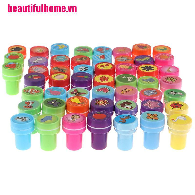 Bộ 5 Con Dấu Cao Su In Hình Đồ Chơi Giáo Dục Cho Bé