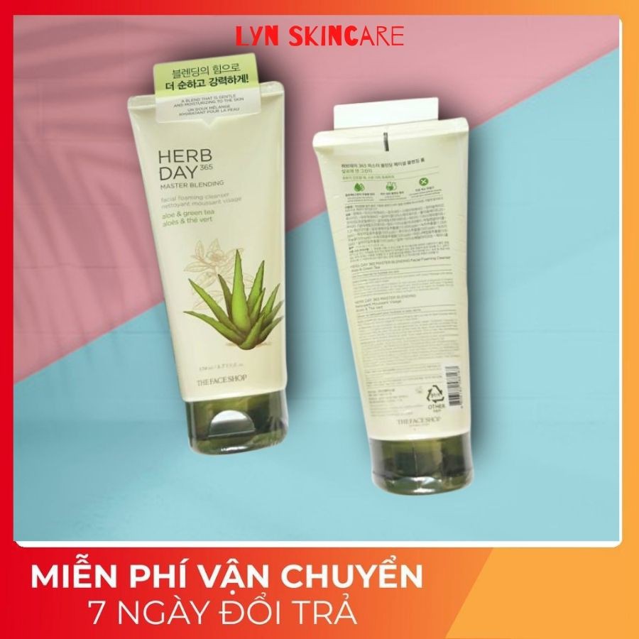 Sữa rửa mặt Herb Day 365 Cleansing Foam 170ml