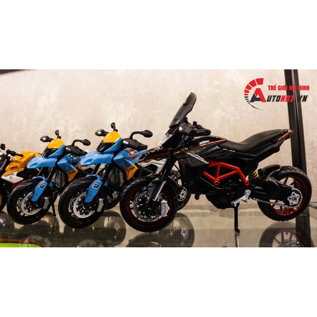 MÔ HÌNH XE DUCATI HYPER MOTARD MAISTO ĐỘ GULF VER 1 1:12 AUTONO1 D146