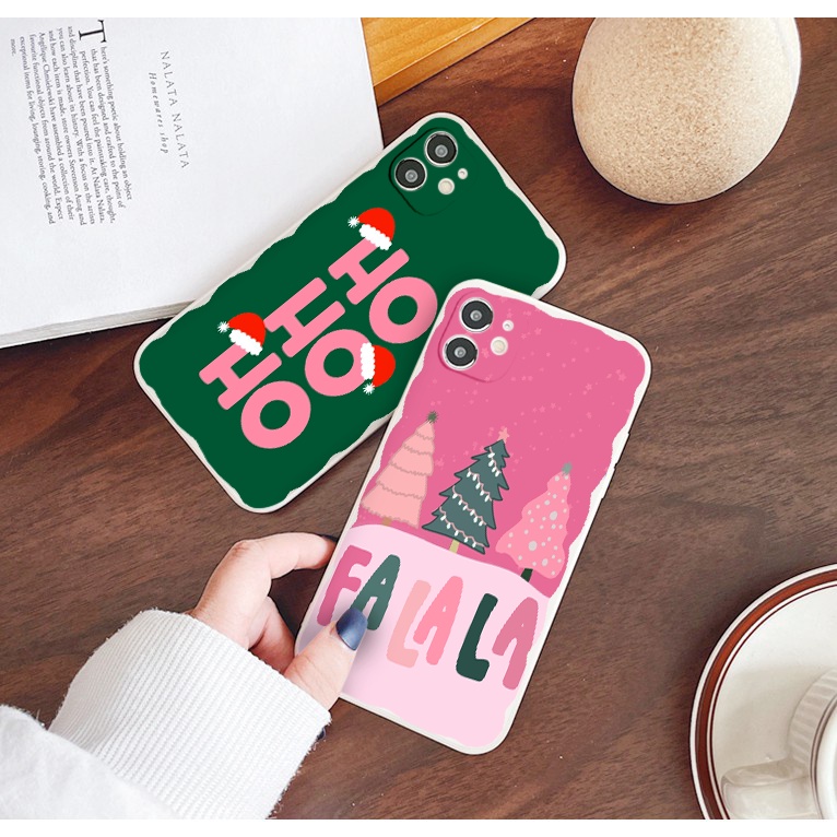 ỐP lưng iphone Noel Hohoho falala ốp cạnh vuông iphone 6/6plus/7/7plus/8/8plus/x/xr/xs/11/12/13/14pro/max/promax tr1234