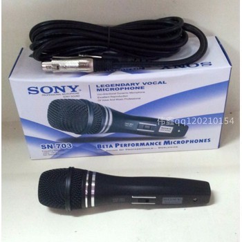 (MỚI) MICRO SONY SN-703 CHO LOA KÉO, AMPLY, KARAOKE CÓ DÂY CỰC HAY LUÔN [FREESHIP]_SLM