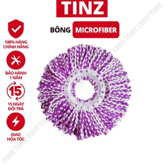 Combo Bông Lau Nhà Tròn Chất Vải Microfiber TINZ VN