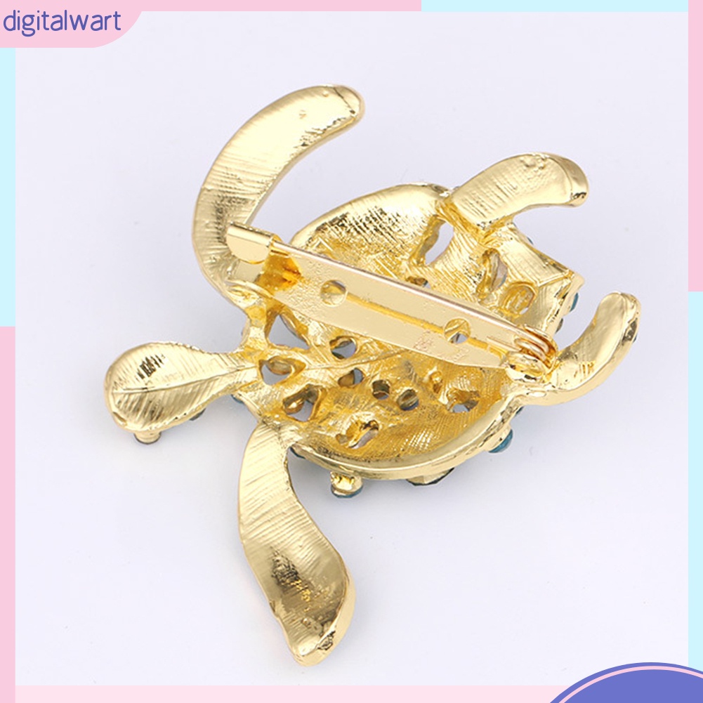 Ghim Cài Thiết Kế Rùa Biển Đính Đá Dễ Thương Sang Trọng Cho Nữ