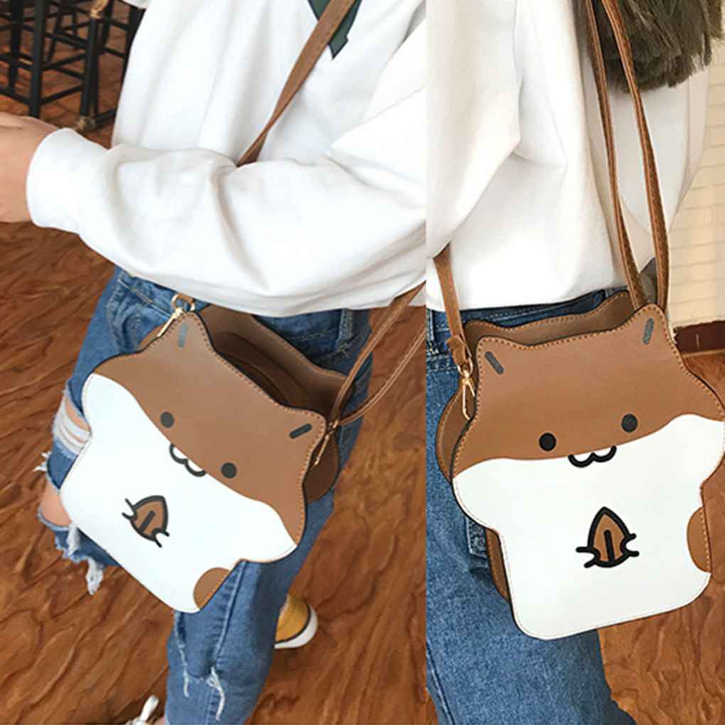 Túi Đeo Chéo Đựng Điện Thoại Hình Chuột Hamster Bằng Da PU Dành Cho Nữ | BigBuy360 - bigbuy360.vn