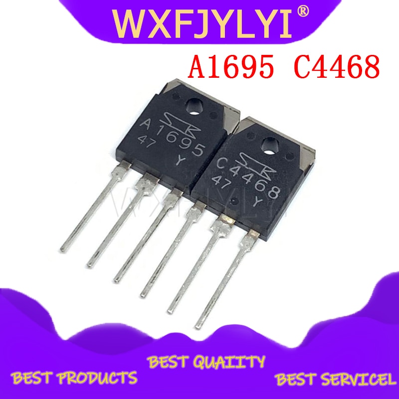 4 Cái / lốc A1695 C4468 / 2SA1695 2SC4468 TO-3P Cặp âm thanh nổi chuyên dụng mới nguyên bản
