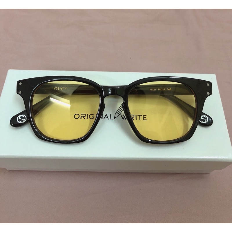 Kính mát nam nữ vàng Gucci Sơn Tùng cao cấp, chống tia UV400, chống xước