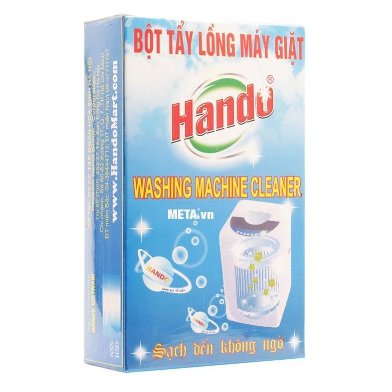 [HANDO VIỆT NAM] Bột Tẩy Lồng Máy Giặt, Hộp 2 Gói X 100g Chính Hãng Hando Việt Nam - HVS019