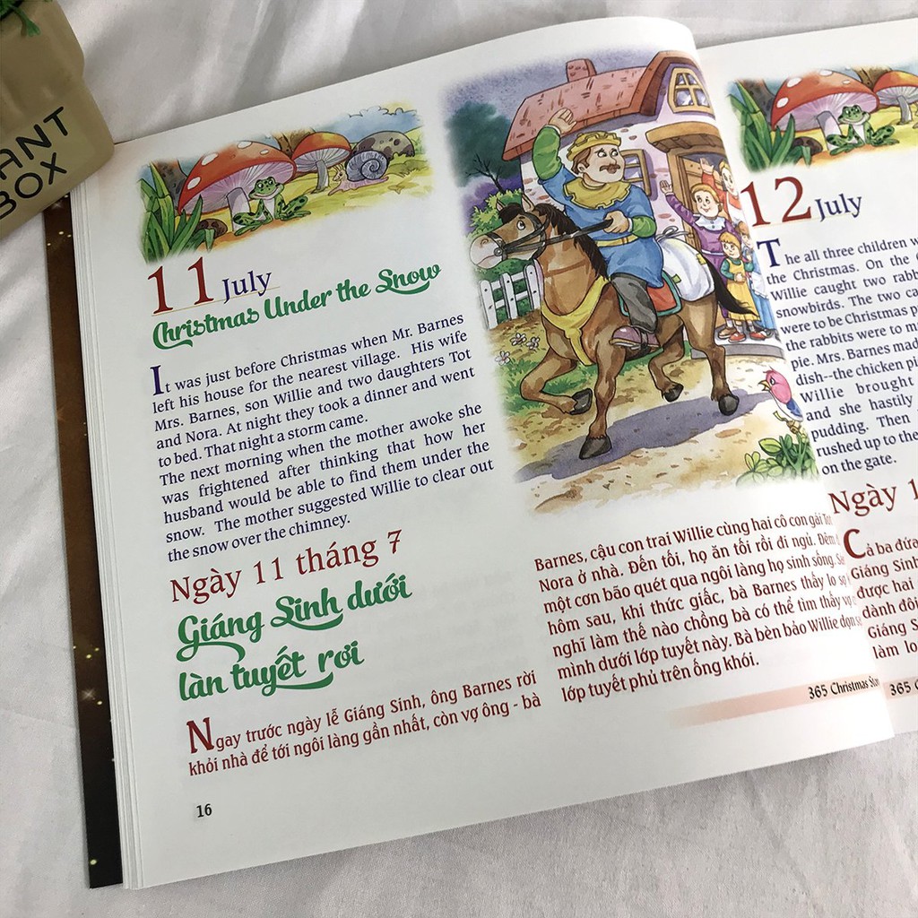 Sách - 365 Chuyện Kể Giáng Sinh - Truyện Song Ngữ Anh - Việt: Christmas Stories (Bộ 4 quyển, lẻ tùy chọn)