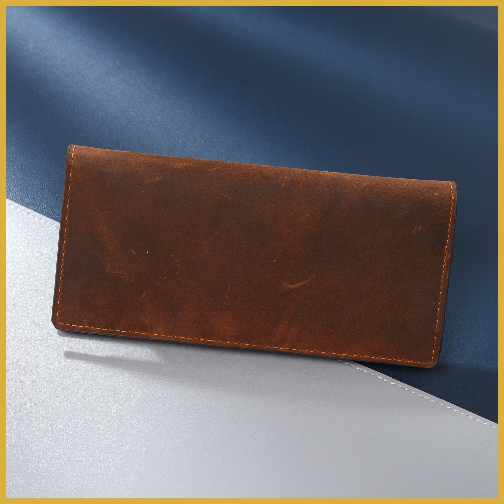 Ví da nam dài,da bò sáp TIỆM ĐỒ DA VIỆT kiểu dáng sang trọng lịch lãm VD01