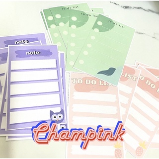 TO DO LIST - NOTE MÀU ĐƠN GIẢN PASTEL- 36 tờ