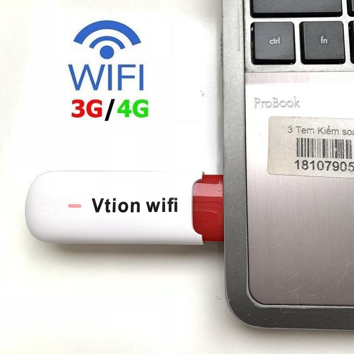 (Giá Tận Gốc) Usb Phát Wifi Di Động 3G 4G Vtion - Thiết Bị Wifi Cực Mạnh Từ Sim 3G 4G
