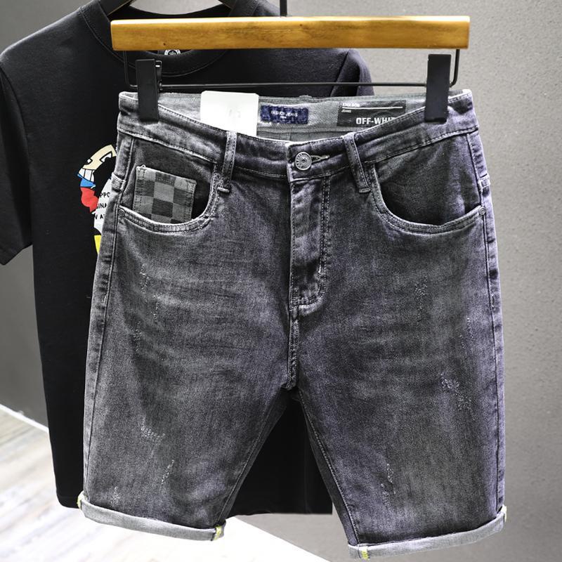 Quần Jeans Lửng Phối Vết Rách Thời Trang Cá Tính Cho Nam