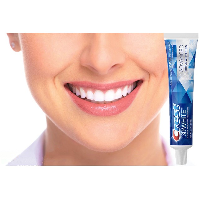 Kem đánh trắng răng CREST 3D White Advanced Triple Whitening 158g - Herskin Official Store