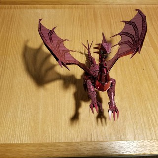 Mô hình kim loại lắp ráp 3D Piececool Rồng Đỏ Dragon Flame