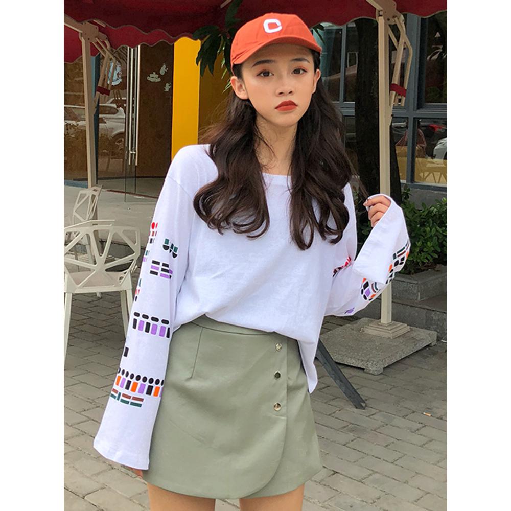 Áo Thun Nữ Cổ Tròn Tay Dài