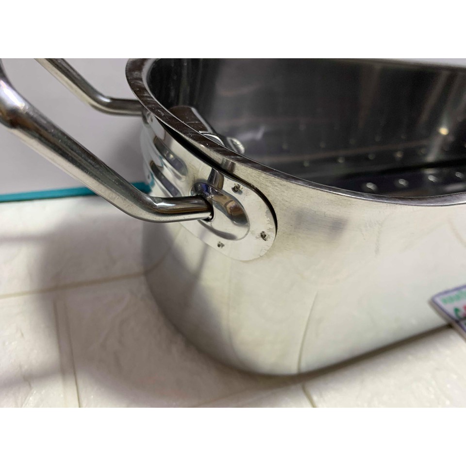 Nồi hấp cá Kitchen Craft có nắp đậy chất liệu Cromargan không gỉ