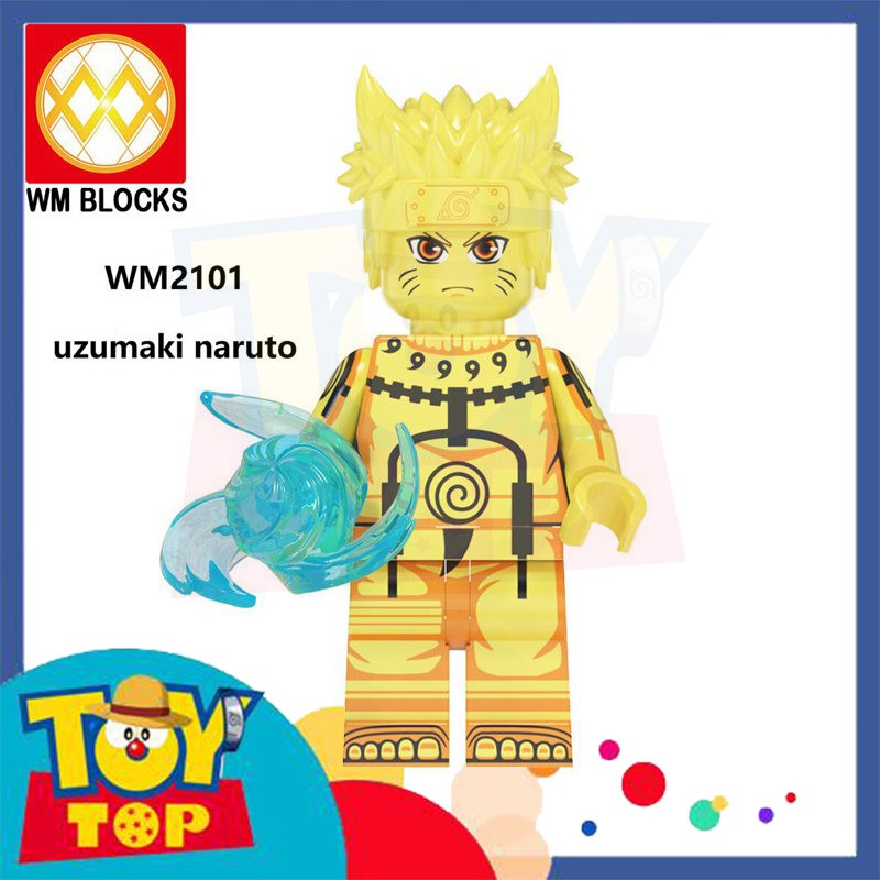 [Một con] Minifigures đồ chơi Naruto Ninja Konoha Hokage , Zabuza , Jiraiya , Sakura .... hãng WM mã WM6107 WM6108