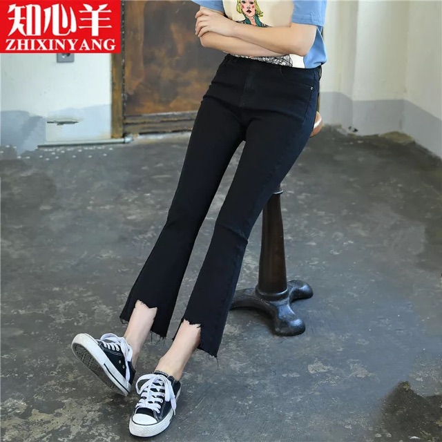 Quần Jean Giấy Ống Vẩy Phong Cách Hàn Quốc | BigBuy360 - bigbuy360.vn