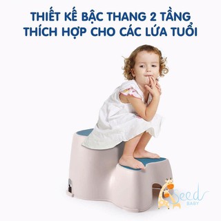 Ghế bậc kê chân ngồi toilet cho bé đi vệ sinh Holla chính hãng - SEED BABY