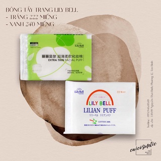 Bông Tẩy Trang Lily Bell Loại 222 Miếng