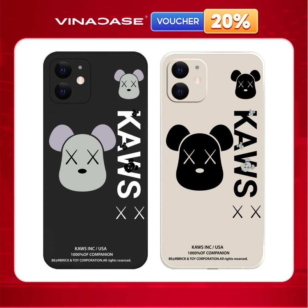 Ốp Lưng iPhone 17 Pro Max/11/14 Pro Max/15 Pro Max/16 Pro Max TPU Cạnh Vuông Hình KAW BST2