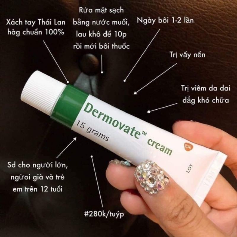 Kem tri vẩy nến demovate thái 15g