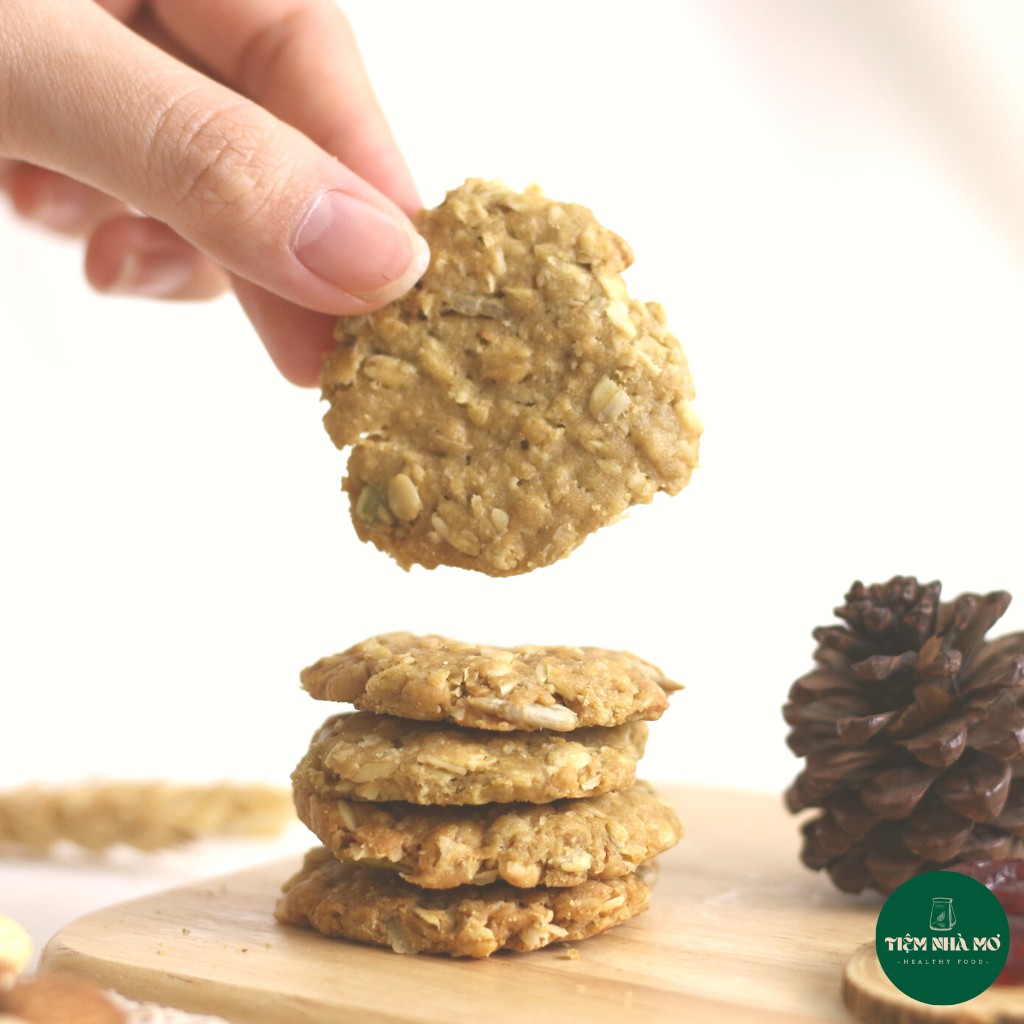 Bánh cookies nguyên cám siêu hạt, bánh eatclean, ăn kiêng, giảm cân by Tiệm nhà Mơ