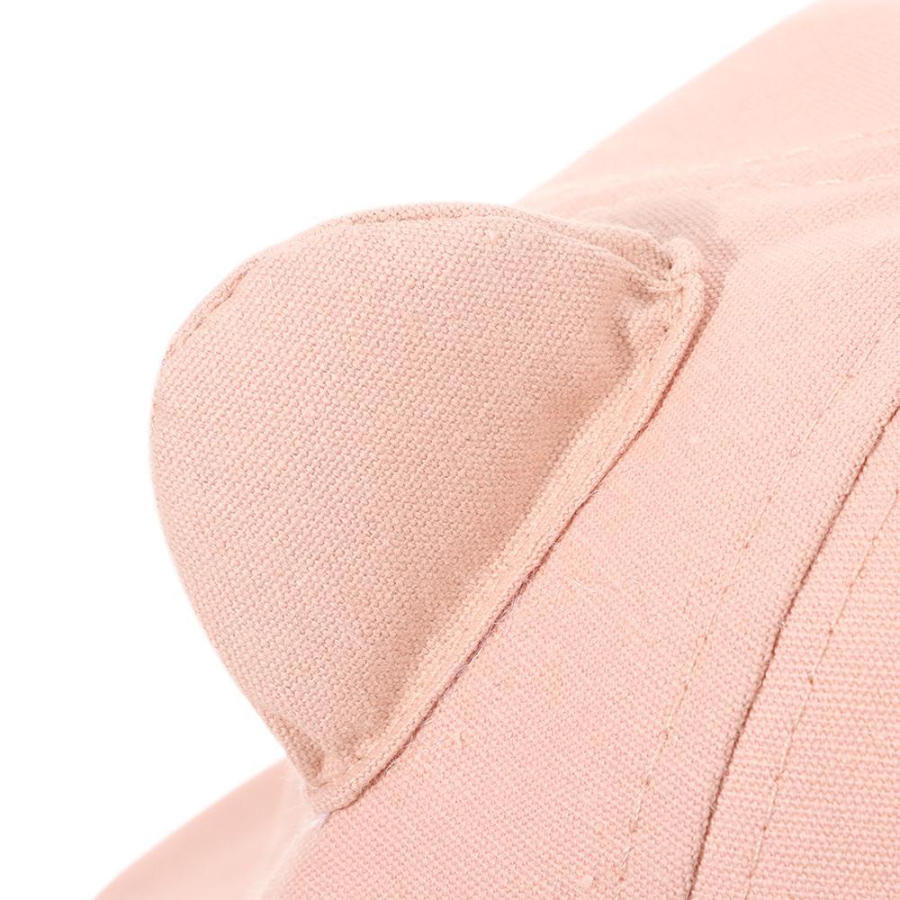 Nón Tai Mèo Chất Liệu Cotton Thoáng Khí Màu Sắc Đơn Giản Cho Nữ