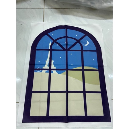 Tranh Vải Hình Cửa Sổ