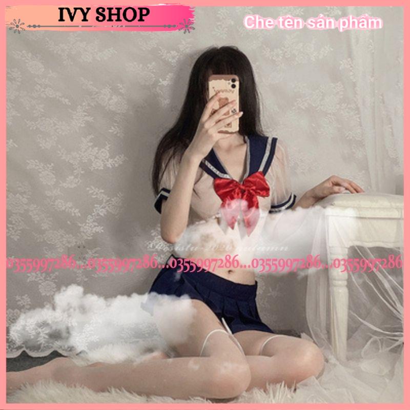 Đồ Ngủ Nữ Sexy Cosplay Học Sinh Voan Xuyên Thấu - Bộ Ngủ Nữ Sinh Mã TT004 TT005 - Ivyshop | WebRaoVat - webraovat.net.vn