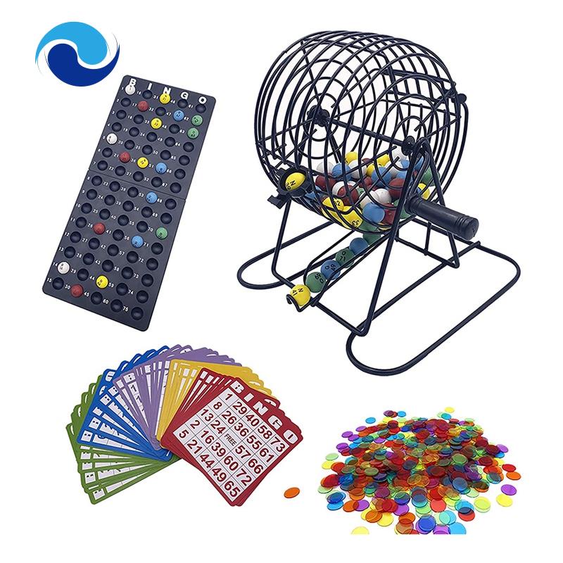 Bộ Trò Chơi Bingo 6 Inch Gồm 75 Quả Bóng Màu Kèm 50 Thẻ Bingo