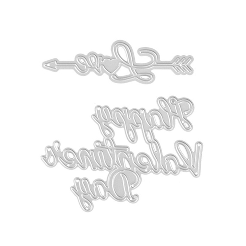 Khuôn cắt giấy kim loại hình trái tim tình yêu Valentine