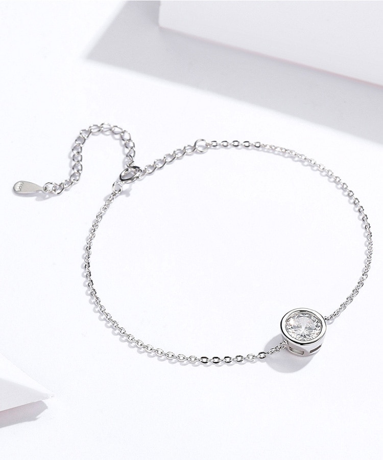 Vòng tay dây xích Bamoer Scb157 bằng bạc 925 dành cho nữ lễ kỉ niệm