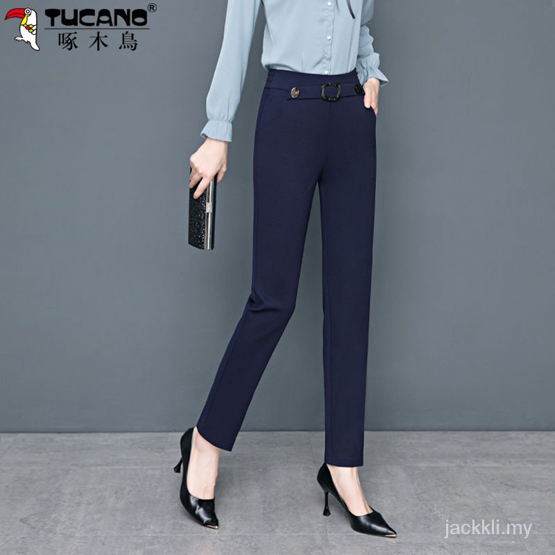 Quần Tây Đen Lưng Cao Ống Đứng Thời Trang Xuân Thu Cho Nữ Trung Niên | BigBuy360 - bigbuy360.vn