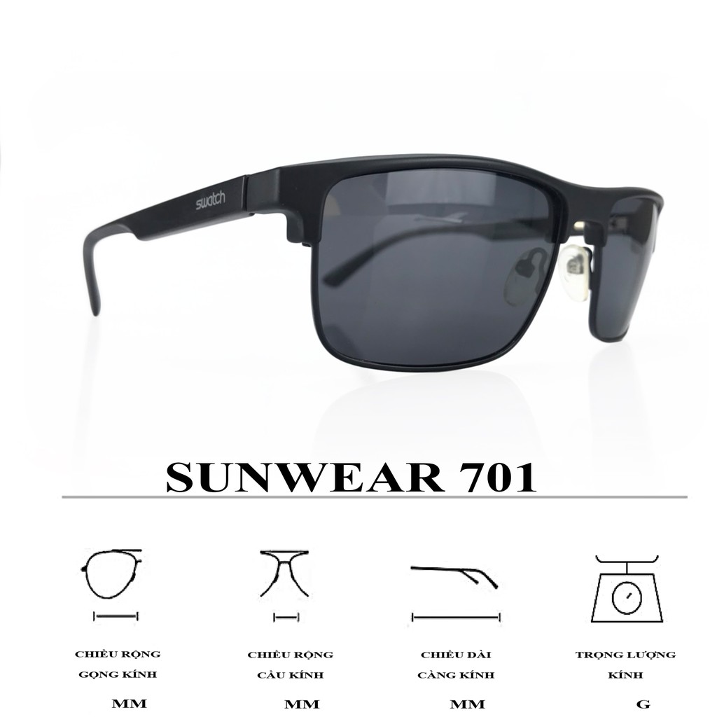 Kính Mát SUNWEAR Ouress 701 Thời Trang Bảo Vệ Mắt
