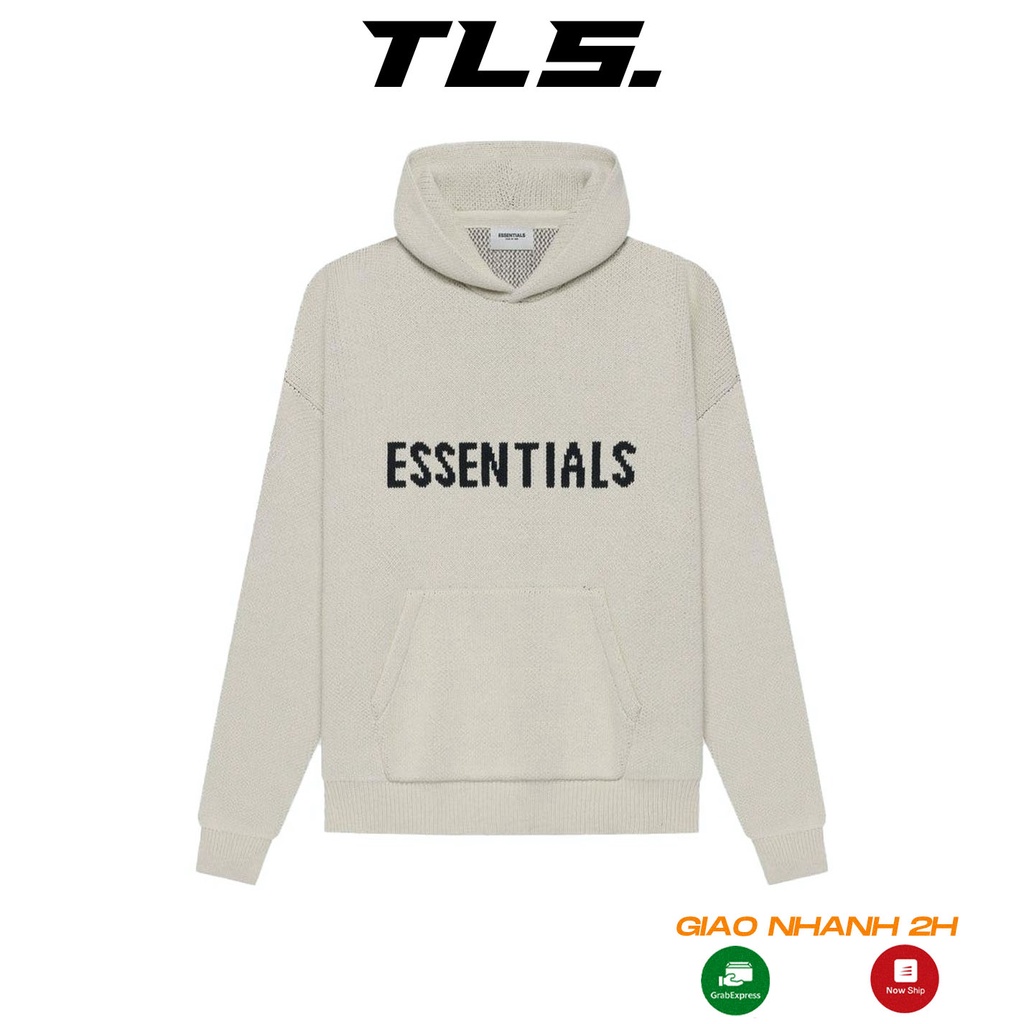 Áo hoodie len knit FEAR OF GOD FOG ESSENTIALS ss20 moss phong cách unisex chất liệu len đan cao cấp