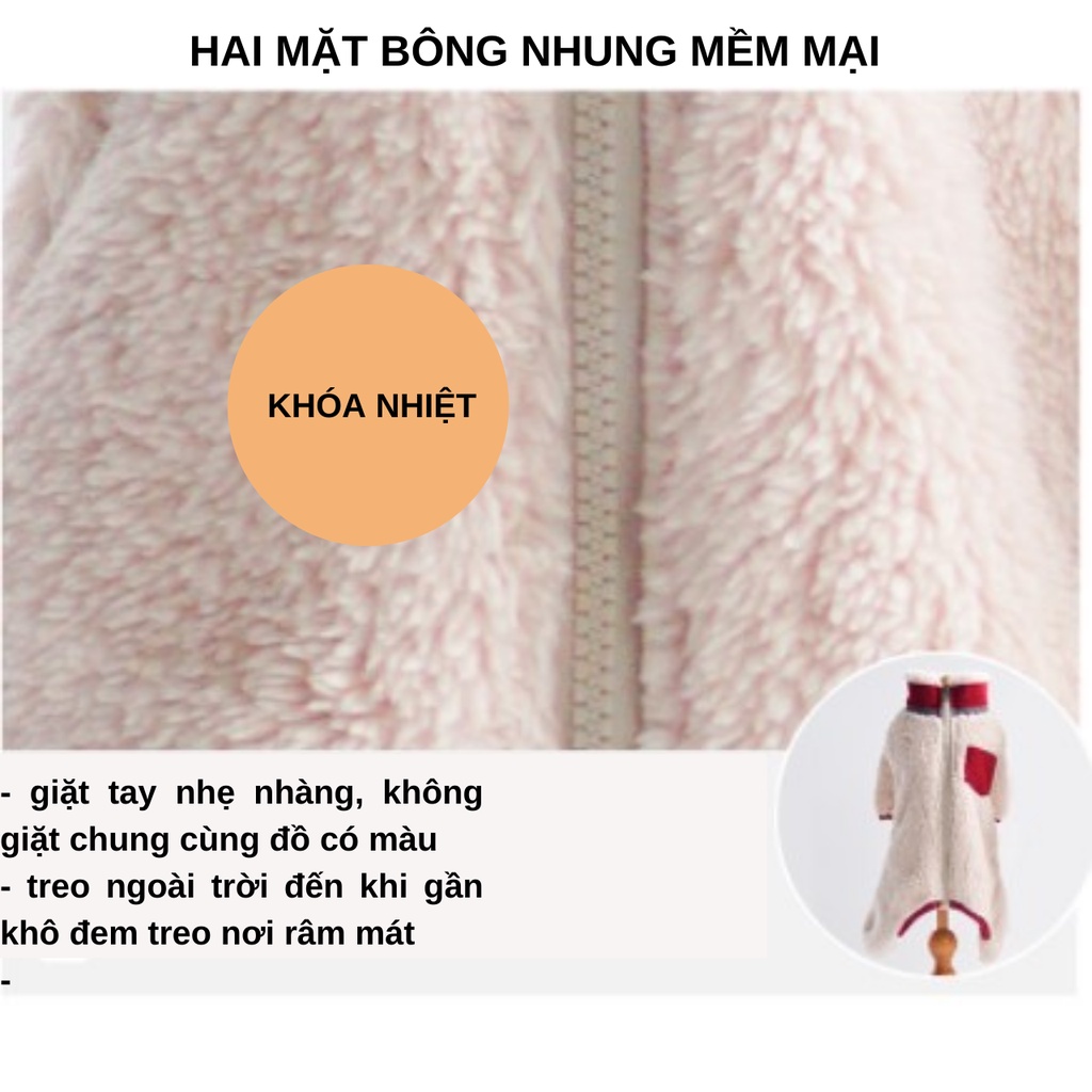 Cheepet Áo khoác lông cừu / Bộ lông cừu cho chó mèo/ thú cảnh
